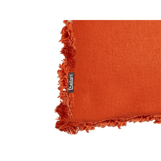 Conjunto de 2 almofadas decorativas SAGENIA Algodão 45 x 45 cm Laranja Padrão abstracto