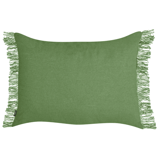 Conjunto de 2 almofadas decorativas MABA Algodão 50 x 35 cm Verde Sólido