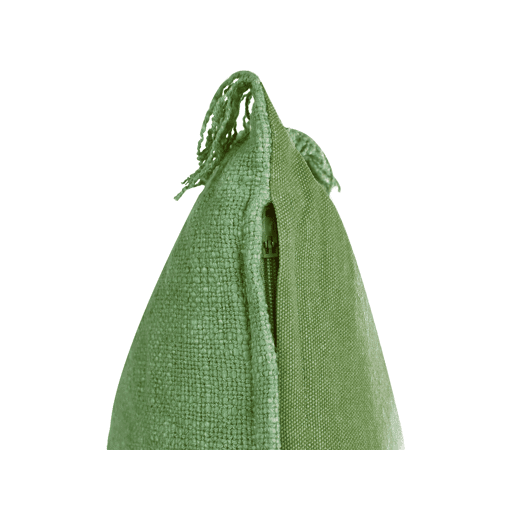 Conjunto de 2 almofadas decorativas MABA Algodão 50 x 35 cm Verde Sólido