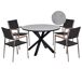 Beliani Conjunto de comedor MALETTO/GROSSETO Beliani Conjunto de comedor MALETTO/GROSSETO Negro