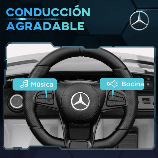 AIYAPLAY Carro Elétrico para Crianças acima de 3 Anos Carro Mercedes-Benz AMG GTR Carro Elétrico Infantil com Bateria 12V Controlo Remoto Faróis Buzina e Música 108x67x46 cm Branco AIYAPLAY Carro Elétrico para Crianças acima de 3 Anos Carro Mercedes-Benz AMG GTR Carro Elétrico Infantil com Bateria 12V Controlo Remoto Faróis Buzina e Música 108x67x46 cm Branco