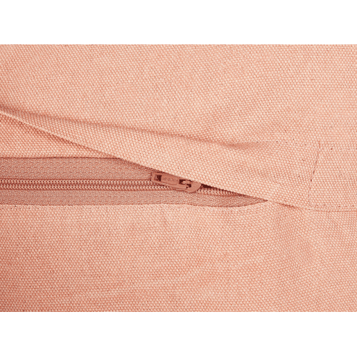 Conjunto de 2 almofadas decorativas VALVARIA Algodão 30 x 50 cm Rosa pêssego Padrão chevrón