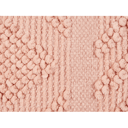 Conjunto de 2 almofadas decorativas VALVARIA Algodão 30 x 50 cm Rosa pêssego Padrão chevrón