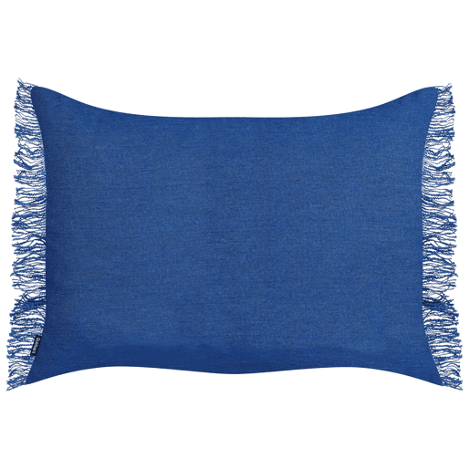 Conjunto de 2 almofadas decorativas MABA Algodão 50 x 35 cm Azul marinho Sólido