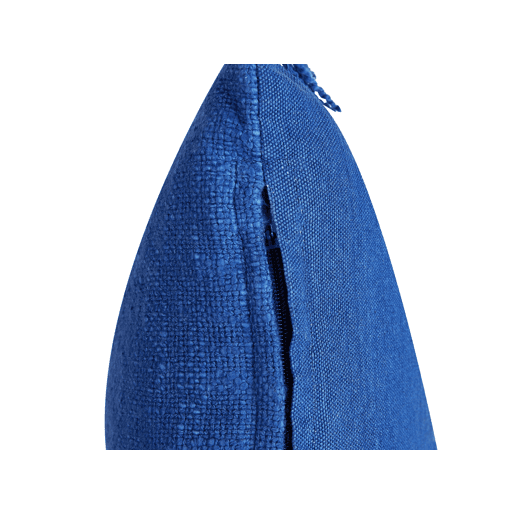 Conjunto de 2 almofadas decorativas MABA Algodão 50 x 35 cm Azul marinho Sólido
