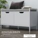 Banco Zapatero HOMCOM, hogar - muebles de recibidor Banco Zapatero HOMCOM, hogar - muebles de recibidor Blanco