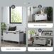 Banco Zapatero HOMCOM, hogar - muebles de recibidor Banco Zapatero HOMCOM, hogar - muebles de recibidor Blanco