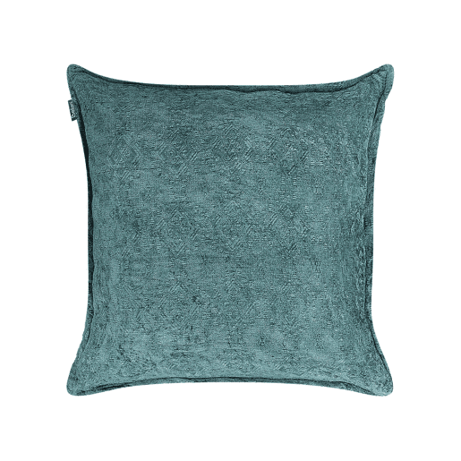 Conjunto de 2 almofadas decorativas VERPIS Algodão 50 x 50 cm Azul Sólido