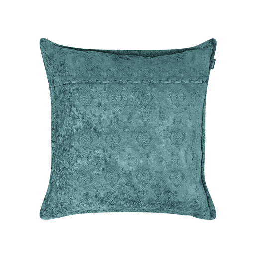 Conjunto de 2 almofadas decorativas VERPIS Algodão 50 x 50 cm Azul Sólido