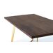 Mesa de comedor de madera de mango y base de metal .GINER Y COLOMER Mesa de comedor de madera de mango y base de metal .GINER Y COLOMER Marrón