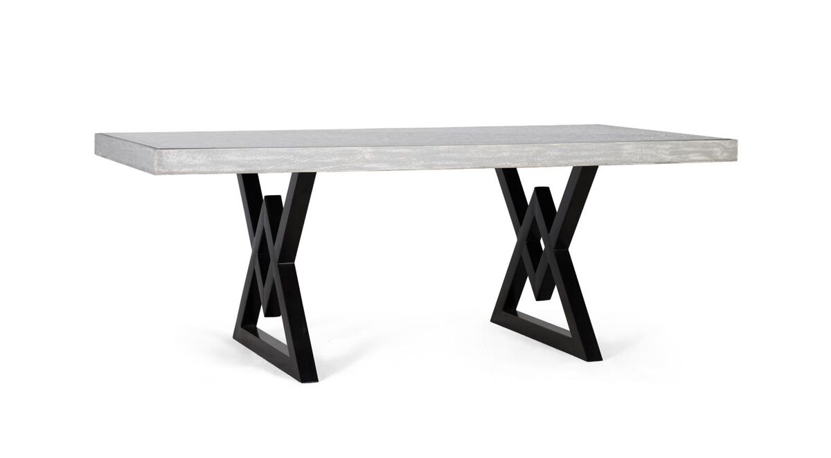 Mesa de comedor rectangular de madera de mango .GINER Y COLOMER