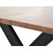 Mesa de madera de acacia y patas de metal natural .GINER Y COLOMER Mesa de madera de acacia y patas de metal natural .GINER Y COLOMER Marrón