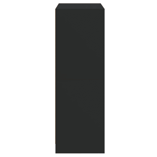 vidaXL Armário alto c portas 68x37x109 cm derivados de madeira preto vidaXL Armário alto c portas 68x37x109 cm derivados de madeira preto