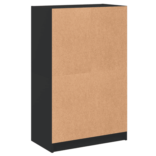 vidaXL Armário alto c portas 68x37x109 cm derivados de madeira preto vidaXL Armário alto c portas 68x37x109 cm derivados de madeira preto