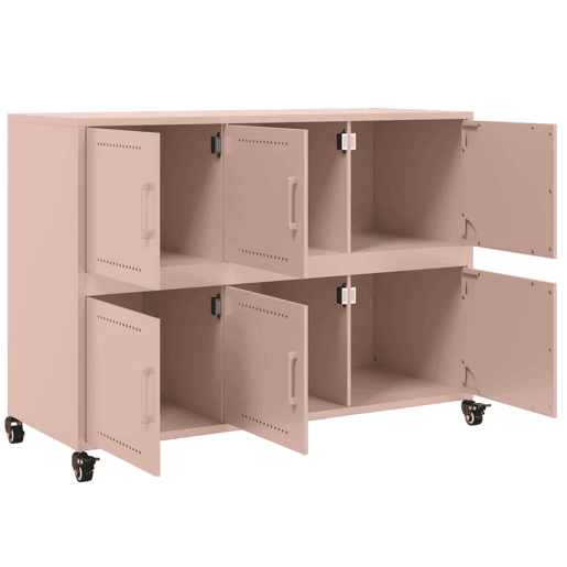 vidaXL Aparador 100,5x39x72 cm aço rosa vidaXL Aparador 100,5x39x72 cm aço rosa