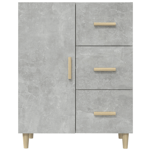 vidaXL Aparador 69,5x34x90cm madeira processada cinza cinzento cimento vidaXL Aparador 69,5x34x90cm madeira processada cinza cinzento cimento