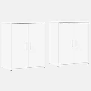 vidaXL Aparadores 2 pcs 60x31x70 cm derivados de madeira branco