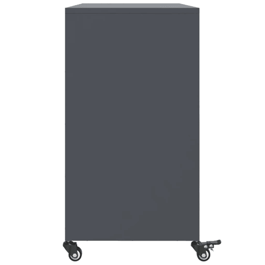 vidaXL Aparador 100,5x39x72 cm aço antracite