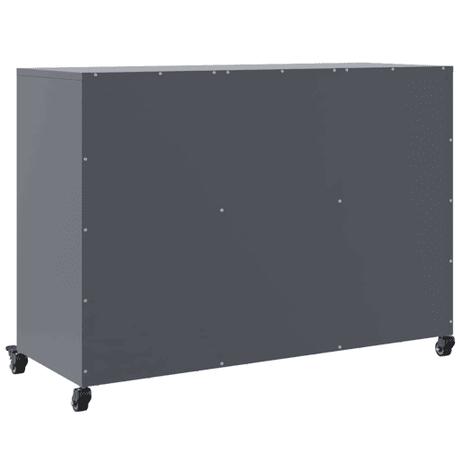 vidaXL Aparador 100,5x39x72 cm aço antracite