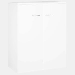 vidaXL Aparador 60x30x75 cm contraplacado branco