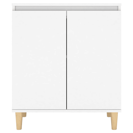 vidaXL Aparador c pernas de madeira 60x35x70 cm contraplacado branco
