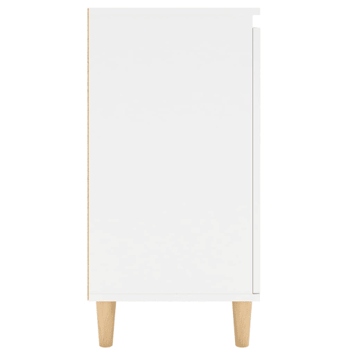 vidaXL Aparador c pernas de madeira 60x35x70 cm contraplacado branco
