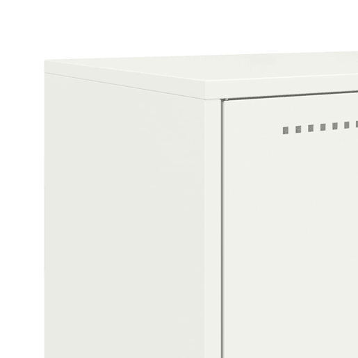 vidaXL Aparador 68,5x38,5x123,5 cm aço branco