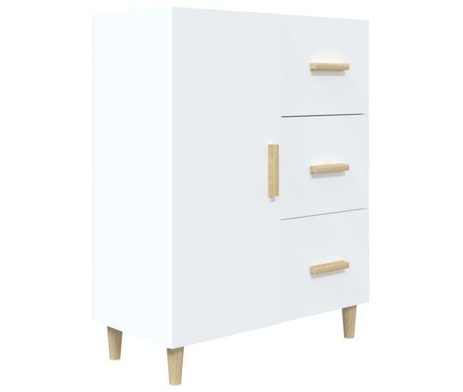 Vidaxl aparador de madera de ingeniería blanco 69,5x34x90 cm