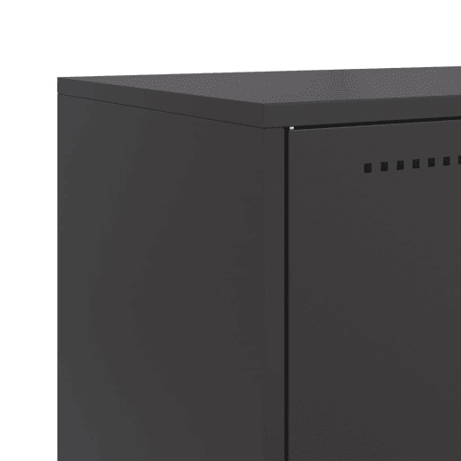 vidaXL Aparador 68,5x38,5x123,5 cm aço preto