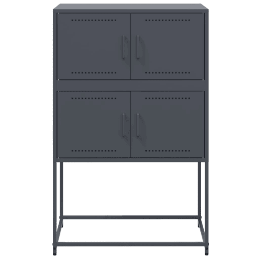 vidaXL Aparador 68,5x38,5x107 cm aço antracite vidaXL Aparador 68,5x38,5x107 cm aço antracite