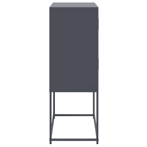 vidaXL Aparador 68,5x38,5x107 cm aço antracite vidaXL Aparador 68,5x38,5x107 cm aço antracite