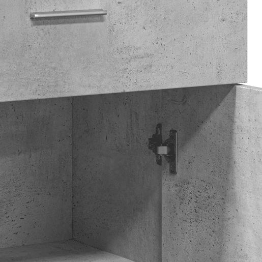 vidaXL Aparadores 2 pcs 60x30x84 cm derivados madeira cinzento cimento
