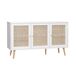 Aparador 3 puertas de caña, 120cm 120 Aparador 3 puertas de caña, 120cm 120 Blanco