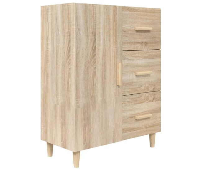 Vidaxl aparador de madera de ingeniería roble sonoma 69,5x34x90 cm