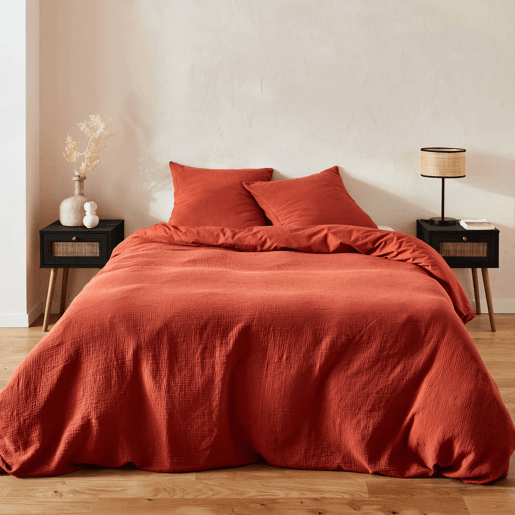 Mesa de cabeceira com efeito de madeira e cana, set de 2, Boheme, Preto, 39x39x55.4 cm