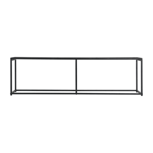 Móvel de TV em metal com barra de reforço, 140cm, Industrielle, Preto, 140x40x40 cm