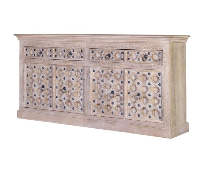 Aparador madera de mango natural 92x190x40