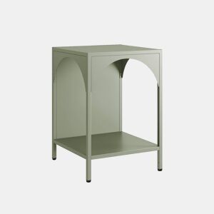 Mesinha de cabeceira industrial, Soho, Verde claro, 35x35x52 cm