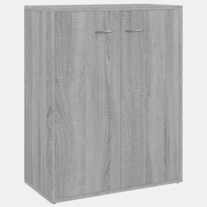 vidaXL Aparador 60x30x75 cm derivados de madeira cinzento sonoma