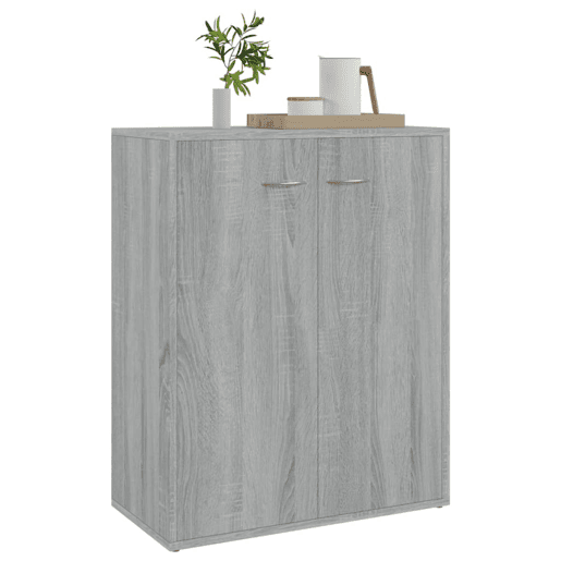 vidaXL Aparador 60x30x75 cm derivados de madeira cinzento sonoma vidaXL Aparador 60x30x75 cm derivados de madeira cinzento sonoma