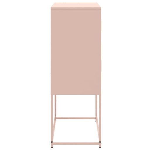 vidaXL Aparador 68,5x38,5x107 cm aço rosa vidaXL Aparador 68,5x38,5x107 cm aço rosa