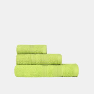 Pack de 3 Toalhas Verde Kiwi (30x50cm, 50x100cm y 70x140cm) Donegal Collections.