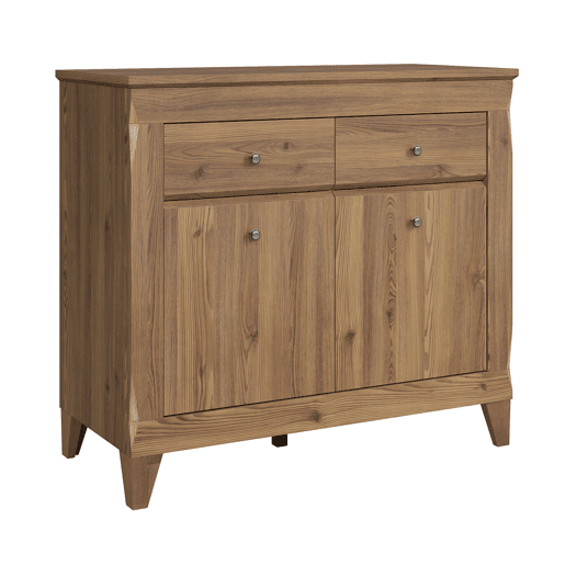 Raya Wood Aparador de 2 portas e 2 gavetas