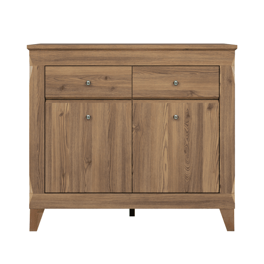 Raya Wood Aparador de 2 portas e 2 gavetas