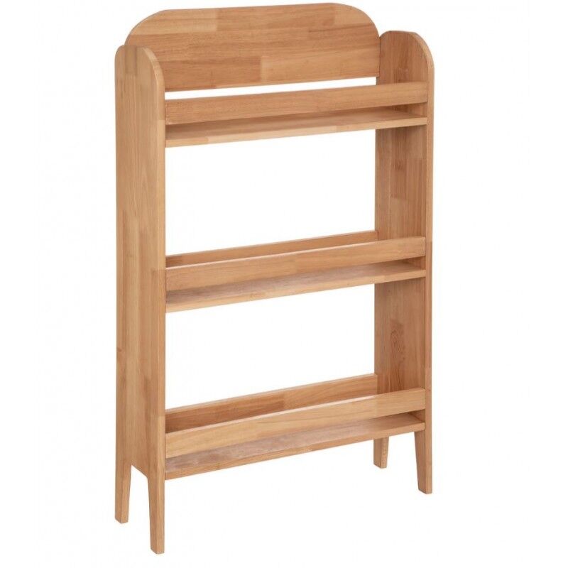 Estantería biblioteca madera marrón 100x58,5x18,5cm