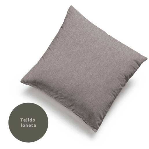 Capa de almofada em lona Pardo 45x45cm Donegal Collections