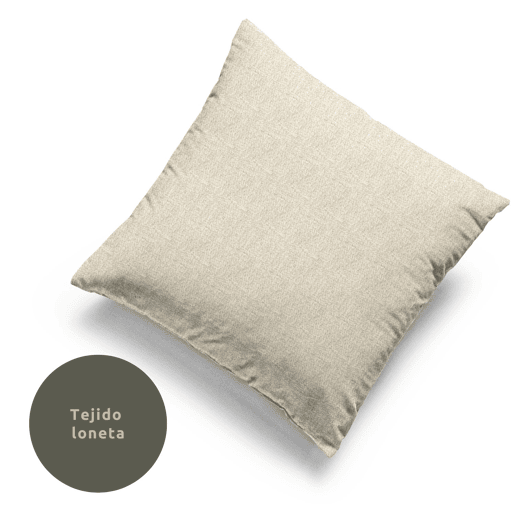 Capa de almofada em lona Bege 50x50cm Donegal Collections