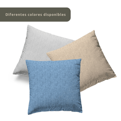 Capa de almofada em lona Branco 50x50cm Donegal Collections Capa de almofada em lona Branco 50x50cm Donegal Collections