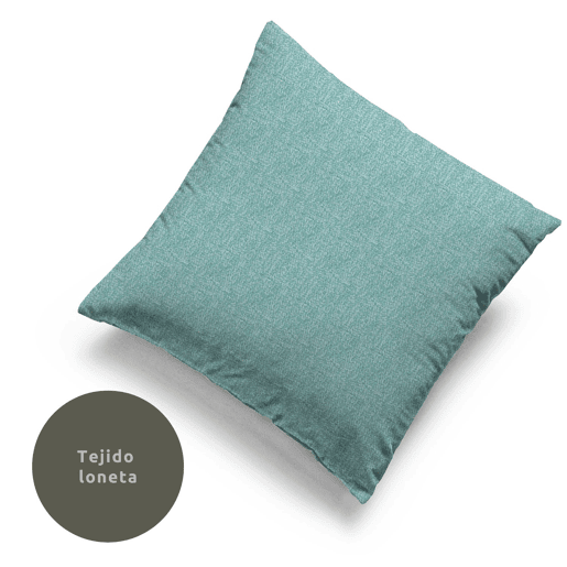 Capa de almofada em lona Turquesa 50x50cm Donegal Collections