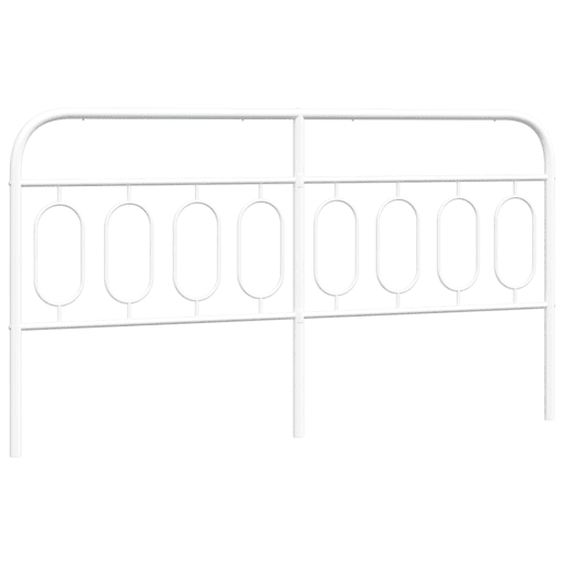 vidaXL Cabeceira de cama 183 cm metal branco
